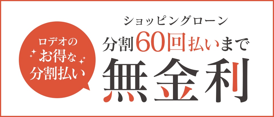 ショッピングローン60回まで無金利